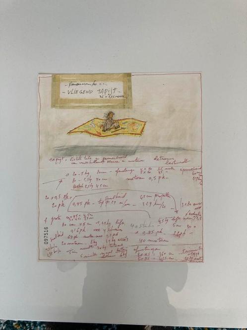 Panamarenko Vliegend tapijt, Antiek en Kunst, Kunst | Litho's en Zeefdrukken, Ophalen of Verzenden