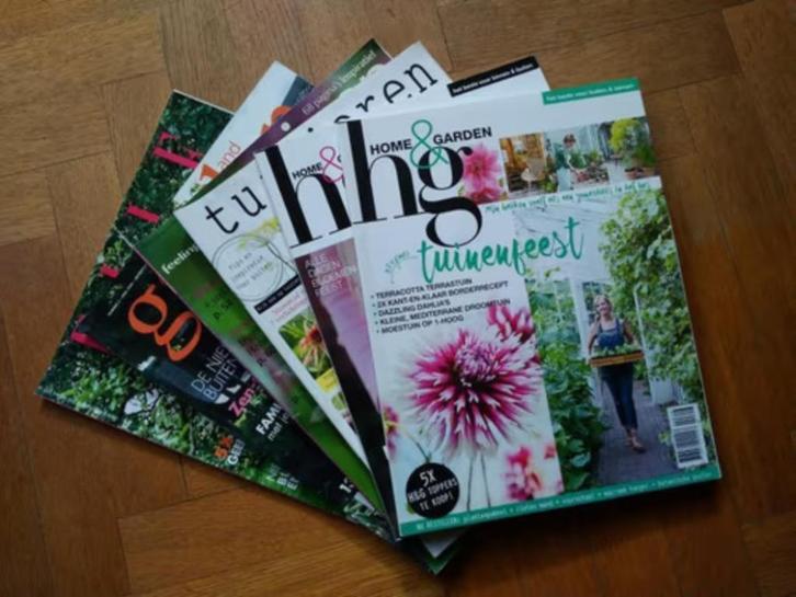 Pakket van 6 tuin magazines -, Boeken, Tijdschriften en Kranten, Ophalen
