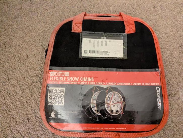 2 sneeuwkettingen KNN100 (nooit gebruikt), Auto diversen, Sneeuwkettingen, Ophalen