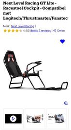 Racestoel Gt Lite + accesoires flight simulator, Ophalen, Zo goed als nieuw, Racen en Vliegen