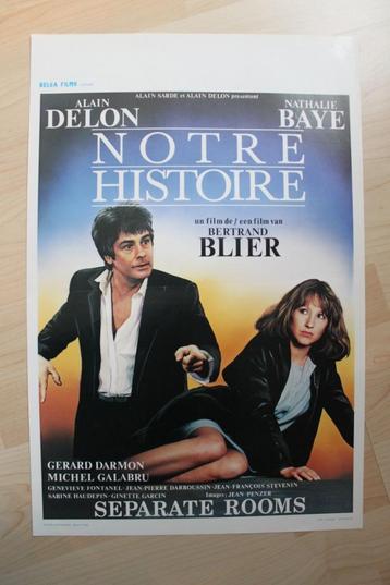 filmaffiche Alain Delon notre histoire 1984 filmposter disponible aux enchères