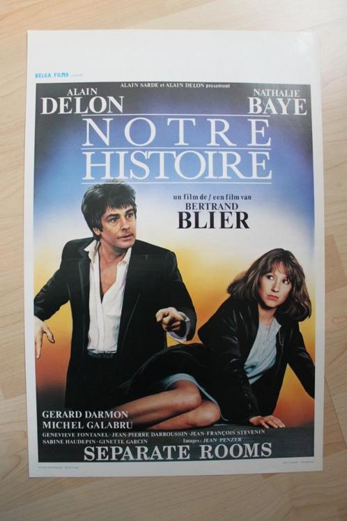 filmaffiche Alain Delon notre histoire 1984 filmposter, Collections, Posters & Affiches, Comme neuf, Cinéma et TV, A1 jusqu'à A3