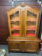 (Vitrine) kast in 2 delen. D45 x L125 x H 70 - 126, Huis en Inrichting, Kasten | Vitrinekasten, Ophalen, 100 tot 150 cm, 50 tot 100 cm