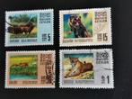 Ceylan 1970 - animaux sauvages - buffle, lori,daim, léopard, Affranchi, Enlèvement ou Envoi