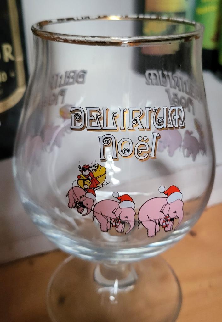 Verre à bière Delirium Noël, Collections, Marques de bière, Enlèvement ou Envoi