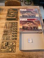 Lot 2 x Italeri Puma Heavy Armoured Car Sd.Kfz.234/2 1/35, Tank, Italeri, 1:32 tot 1:50, Ophalen of Verzenden