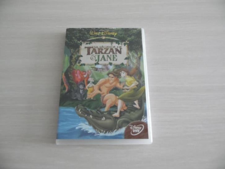 DE LEGENDE VAN TARZAN & JANE DISNEY, Cd's en Dvd's, Dvd's | Tekenfilms en Animatie, Zo goed als nieuw, Amerikaans, Tekenfilm, Alle leeftijden