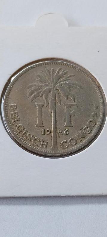 Congo belge 1 franc 1926 Flamand, Timbres & Monnaies, Envoi, Métal, Monnaie en vrac