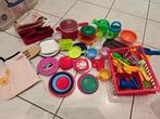 speelgoed bordjes bestek potjes voor keuken, Ophalen, Gebruikt, Kunststof, Speelkeuken-accessoire