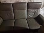 3 zit leder zetel 50 €, Huis en Inrichting, Ophalen, Zo goed als nieuw