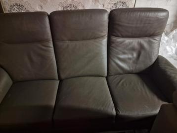 3 zit leder zetel 50 € beschikbaar voor biedingen