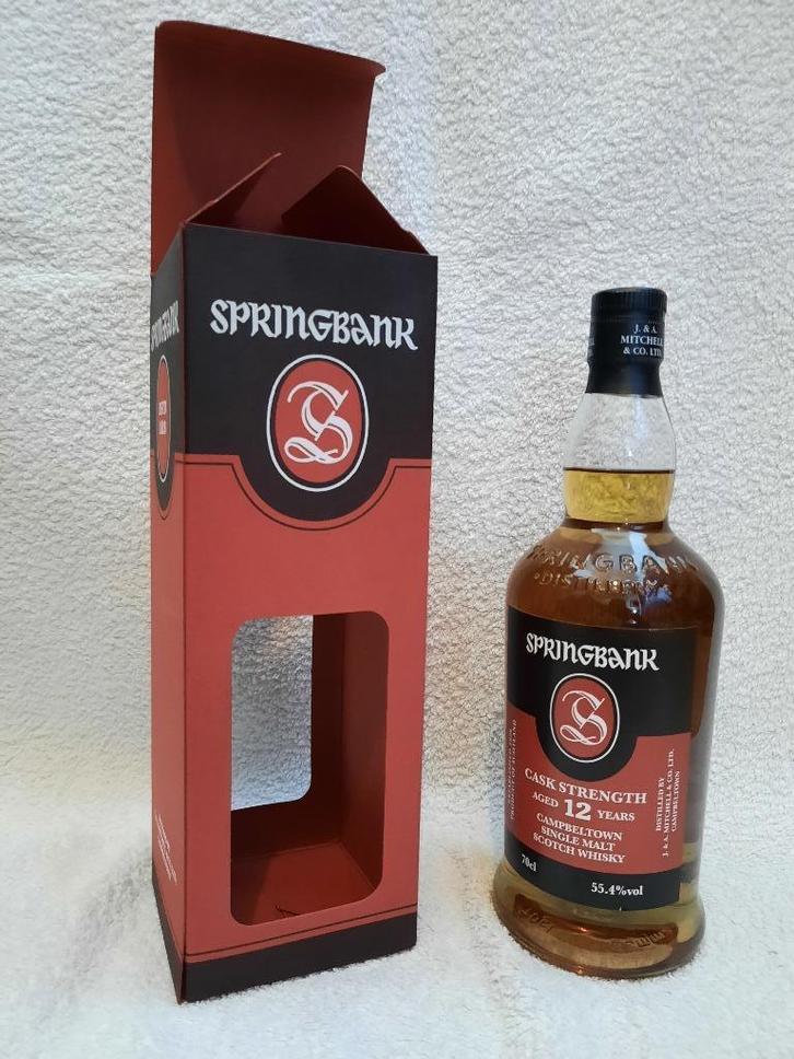 Springbank 12yo CS, batch 22, 24, 25, 26 en 27, Verzamelen, Wijnen, Nieuw, Overige typen, Ophalen of Verzenden