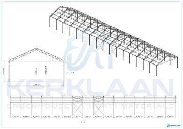 Complete staalconstructie 874 m² | 12.80m x 68.30m
