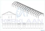 Complete staalconstructie 874 m² | 12.80m x 68.30m, Gebruikt, Ophalen of Verzenden