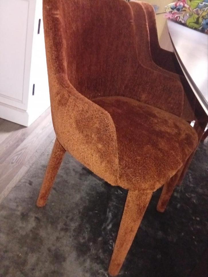 juntoo Cardano,belli stof Copper kleur, Huis en Inrichting, Stoelen, Zo goed als nieuw, Stof, Ophalen