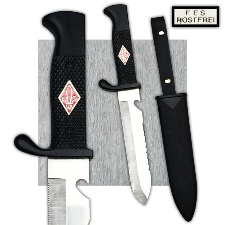 🚨RARE DAGUE POIGNARD SCOUT TYPE H.J. DENTS DE SCIE ORIGINAL, Collections, Objets militaires | Général, Armée de terre, Envoi