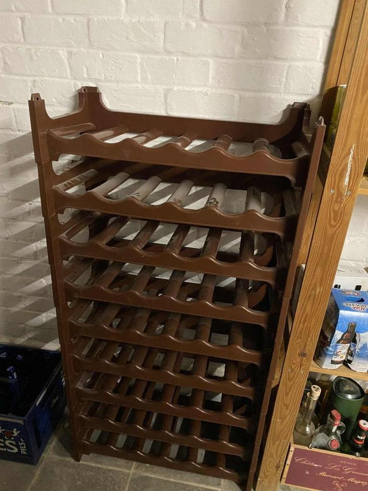 Casier à vin modulaire en plastique (rack), Huis en Inrichting, Overige Huis en Inrichting, Zo goed als nieuw, Ophalen