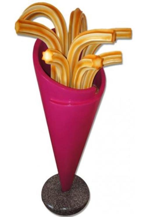Churros 180 cm - présentoir à churros sur socle en polyester, Verzamelen, Merken en Reclamevoorwerpen, Nieuw, Ophalen
