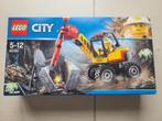 LEGO CITY 60185 — De graafmachine met drilboor, Ophalen of Verzenden, Nieuw, Complete set, Lego