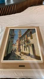 Schilderij  P Mendoza, Antiek en Kunst, Kunst | Schilderijen | Klassiek, Ophalen of Verzenden