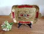 Subliem Italiaans dienblad, vintage. 32 x 19 cm, Ophalen of Verzenden, Gebruikt, Overige vormen, Hout