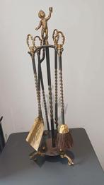 Koperen haardstel, Antiek en Kunst, Ophalen of Verzenden