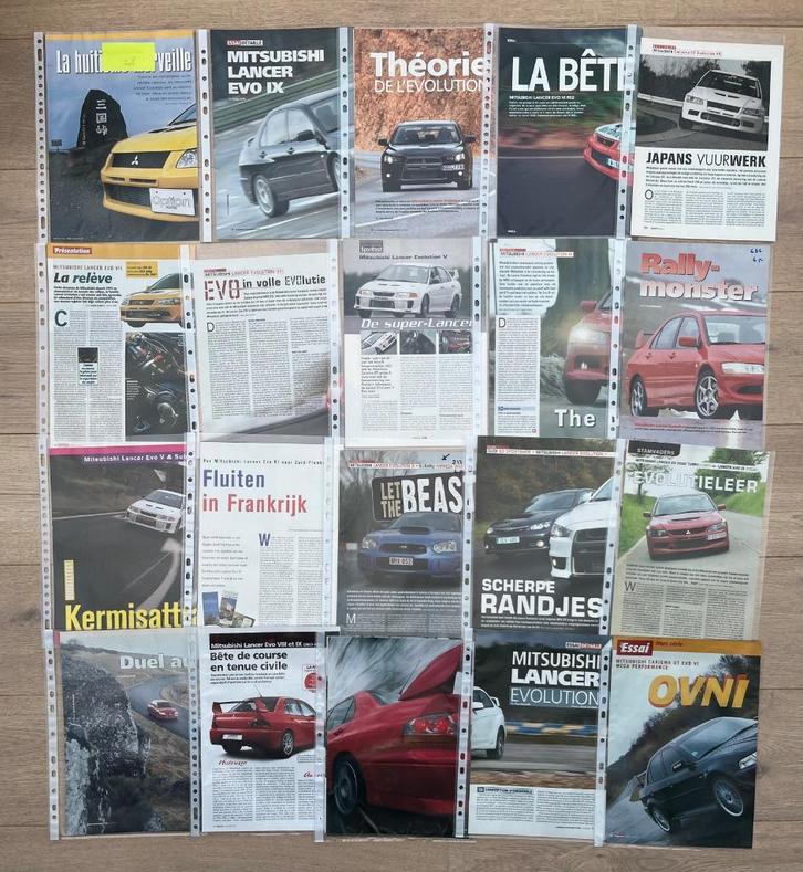 MITSUBISHI LANCER EVO - ARTIKELS, Boeken, Auto's | Folders en Tijdschriften, Mitsubishi, Ophalen of Verzenden