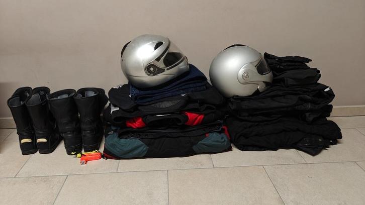 Lot motorkledij voor M en V, Motoren, Kleding | Motorkleding, Combipak, Dames, Heren, Tweedehands, Ophalen