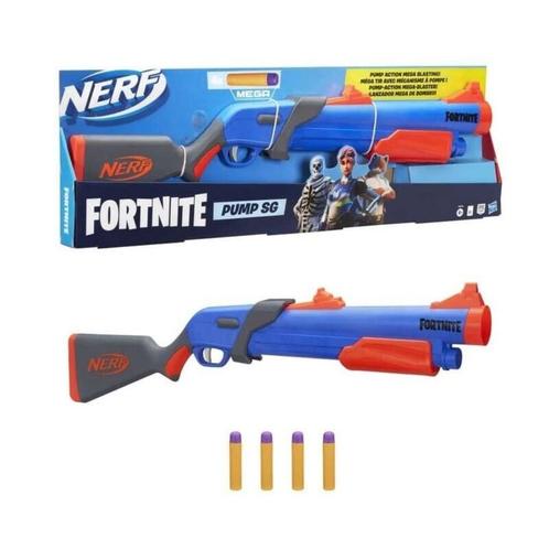 XXL Blaster NERF FORTNITE Pump SG HASBRO Fusil  4 Fléchettes, Enfants & Bébés, Jouets | Extérieur | Jeu d'action, Neuf, Envoi