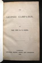 [Napoleon] Leipsic Campaign 1852 Gleig Leipzig Volkerenslag, Ophalen of Verzenden