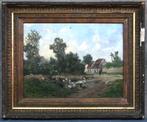 Gustave Albert Catoire (1845–1880) Antiek schilderij op doek, Ophalen of Verzenden