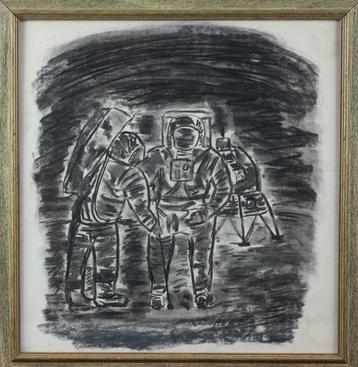 Freddy Reynaert - Dessin au fusain, Enlèvement ou Envoi