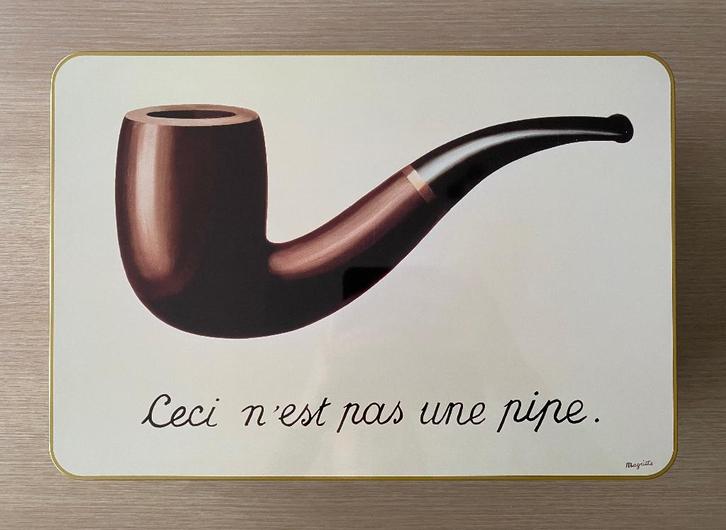 Decoratief voorraadblik / opbergblik René Magritte - NIEUW, Verzamelen, Blikken, Nieuw, Verzenden