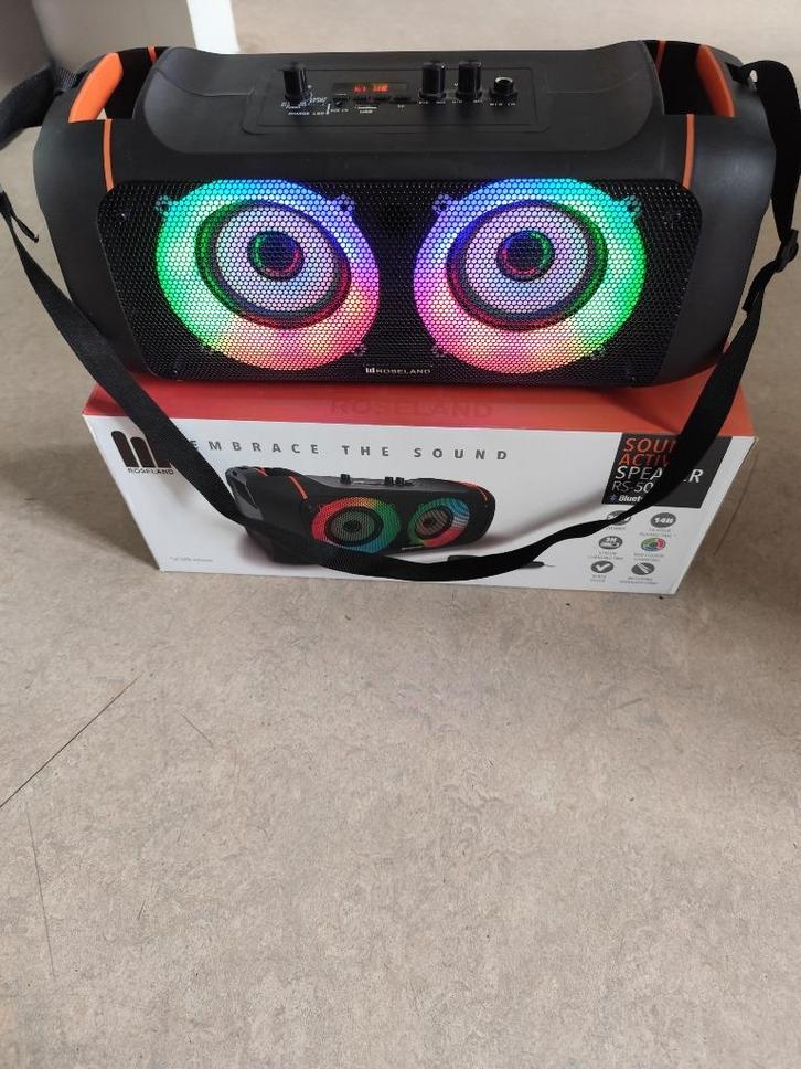 Roseland Party Speaker - RGB Coler Changing (Amper gebruikt), Audio, Tv en Foto, Luidsprekerboxen, Zo goed als nieuw, Overige merken