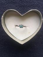 Zilveren ring met vlinder voor kind incl. Natuurlijk Austral, Nieuw, Met edelsteen, Ophalen of Verzenden, Kleiner dan 17