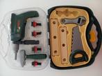 Gereedschapskoffer Bosch vanaf 3J - boor met geluid, Kinderen en Baby's, Ophalen of Verzenden, Zo goed als nieuw, Bouwen, Met geluid