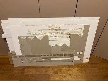 Grote verzameling maquettekarton beschikbaar voor biedingen