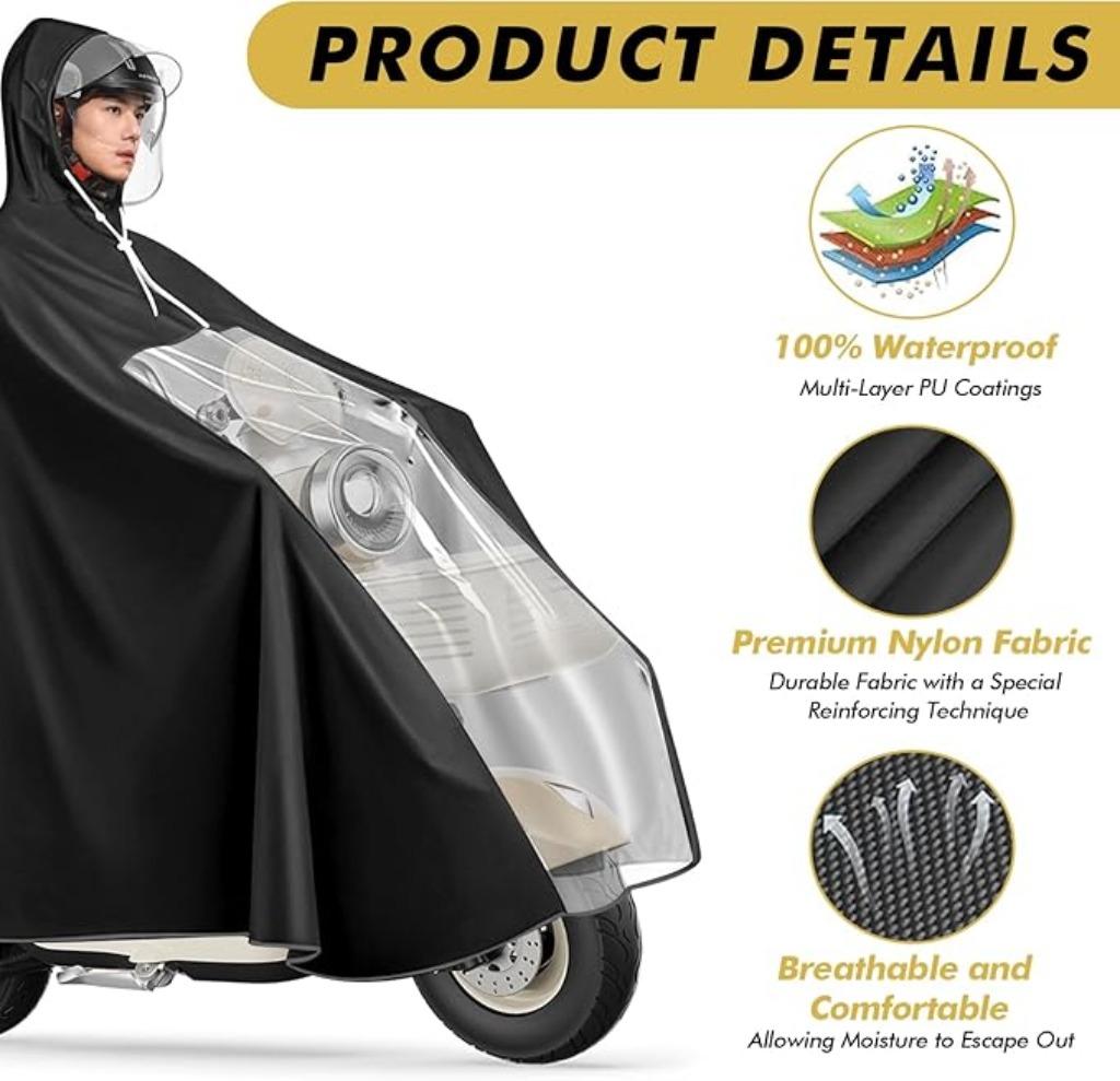 WANDGU Regenponcho voor fiets SNELLE GRATIUS LEVERING, Verzenden, Nieuw