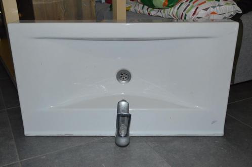 Opbouwlavabo, Doe-het-zelf en Bouw, Sanitair, Zo goed als nieuw, Wastafel, Steen, Ophalen