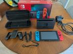 Nintendo Switch met alle nodige accesoires en 4 topgames, Games en Spelcomputers, Ophalen of Verzenden, Zo goed als nieuw