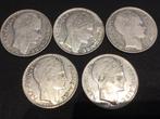 France lot 5 x 10 Francs argent, Enlèvement ou Envoi, France, Argent