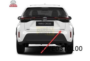 Toyota Yaris Cross embleem tekst ''Hybrid'' achterklep Origi