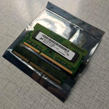 2x 2GB DDR3 RAM-geheugen 1RX8 PC3L-12800S-11-11-B2