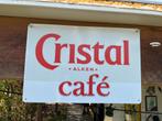 Metalen bord Cristal Cafe, Ophalen, Reclamebord