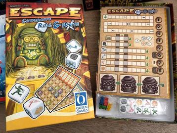 Escape - cooperative roll&write spel beschikbaar voor biedingen