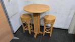 Ensemble bar et 2 tabourets rotin vintage Le rotin, matériau, Enlèvement ou Envoi, Comme neuf