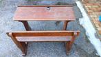 Oude schoolbank, Huis en Inrichting, Ophalen, Zo goed als nieuw