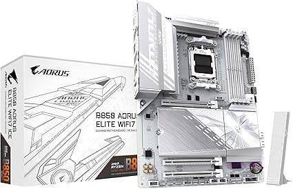 GIGABYTE B850 AORUS Elite WIFI7 Ice | GRATIS LEVERING, Computers en Software, Moederborden, Nieuw, AMD, DDR5, Verzenden