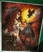 Diamond Painting Diamond Art Club Lilith afgewerkt, Verzenden, Overige typen, Nieuw, 75 cm of meer