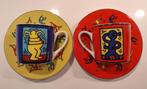 Set Keith Haring espresso kopjes Könitz, Ophalen of Verzenden, Nieuw, Porselein, Kop en/of schotel